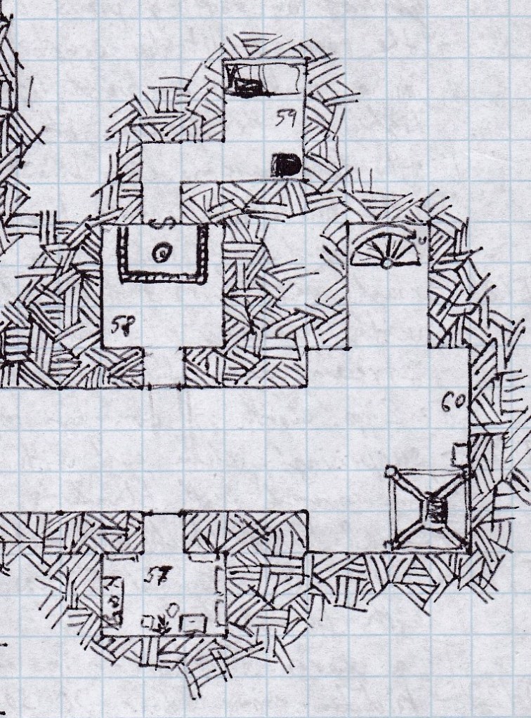 Eastern part of the level with stairs and lift